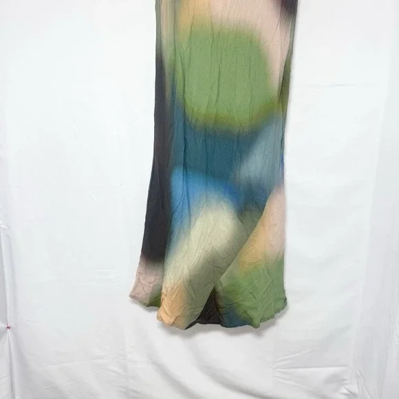 Reformation Joana Midi Tube Dress In‎ Blur Size XS Strapless Bias Cut - Picture 5 of 14